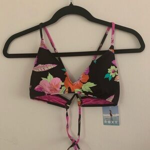 Roxy wanderlust bikini top floral